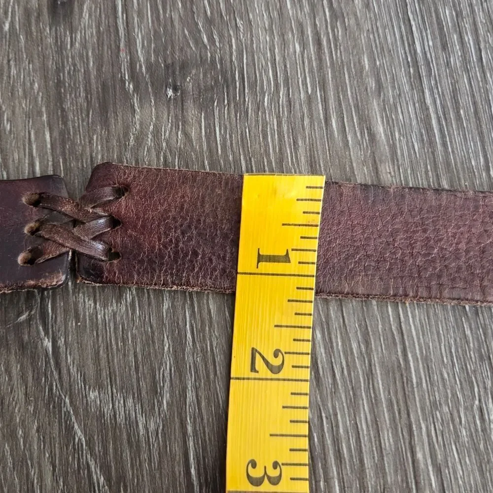Brown Leather Belt - Large